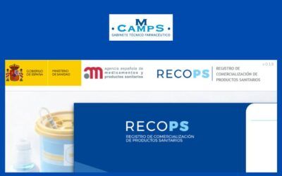 Gabinete Técnico Farmacéutico MCamps 13 RECOPS: nueva aplicación para el registro de comercialización de Productos Sanitarios
