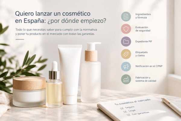 lanzarcosmeticoalmercado Guía paso a paso para lanzar un producto cosmético en España cumpliendo la normativa legal.